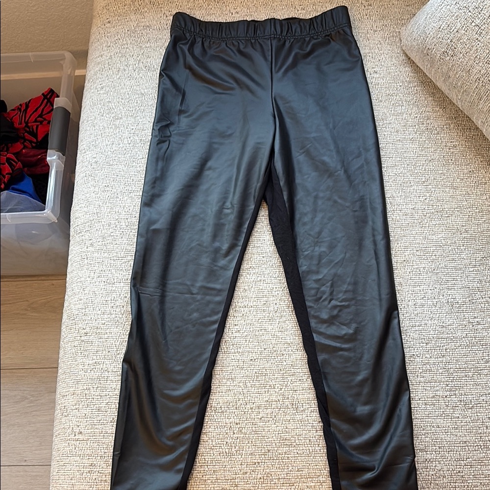 Black Faux Leather Pants/Leggings